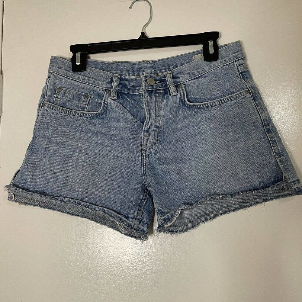 All Saints high waist medium was cotton denim shorts size US 27